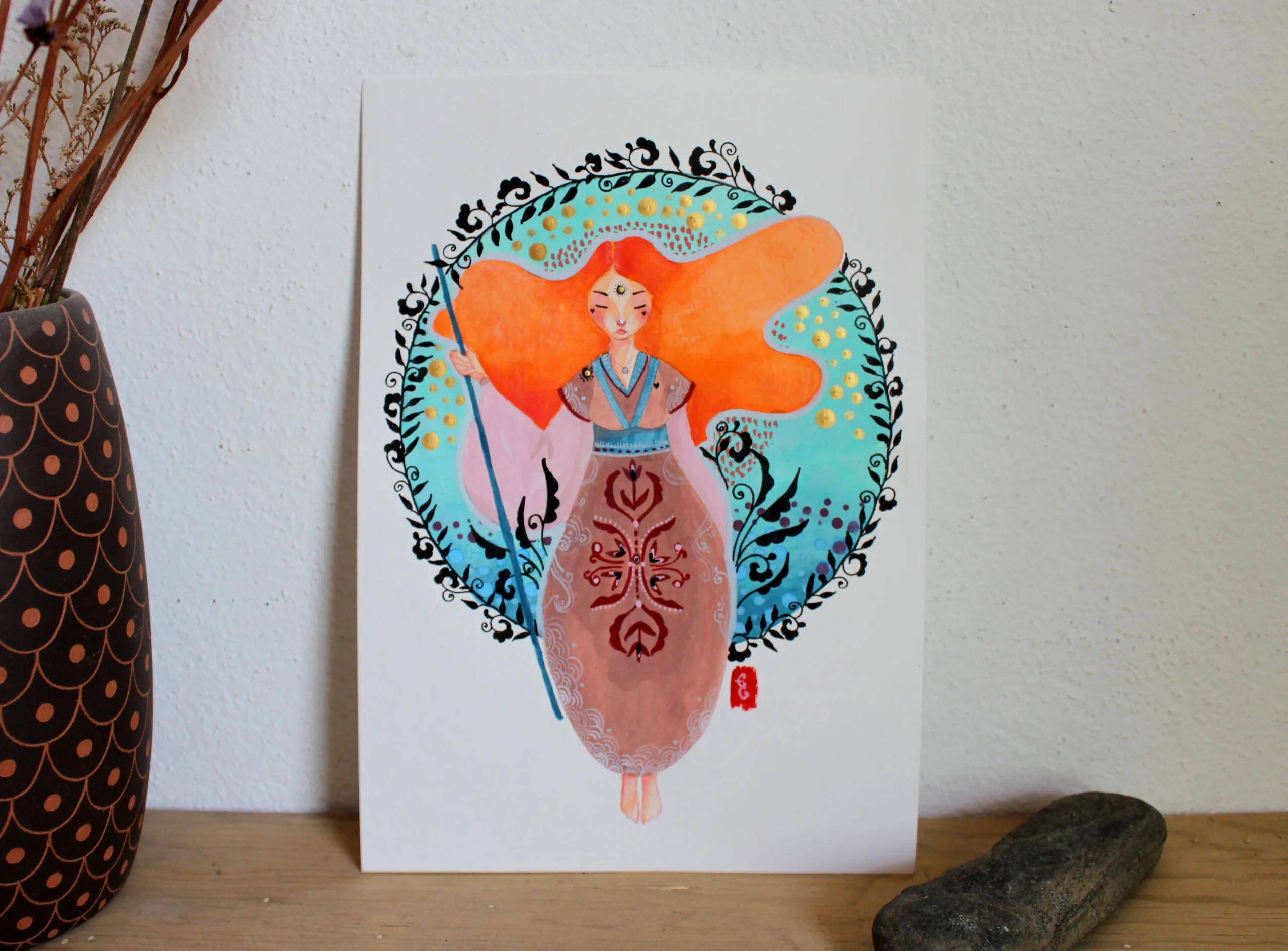 On the way, a painting of a reflection on the journey of the soul
