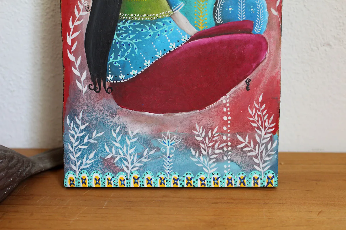 Sharing Her Sighs, a painting about deep connections beyond words