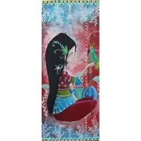 Sharing Her Sighs, a painting about deep connections beyond words