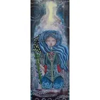 The soul of a warrior, woman painting