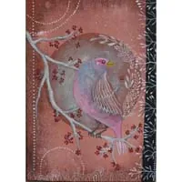 Thinking bird, a painting of a moment of calm at dusk