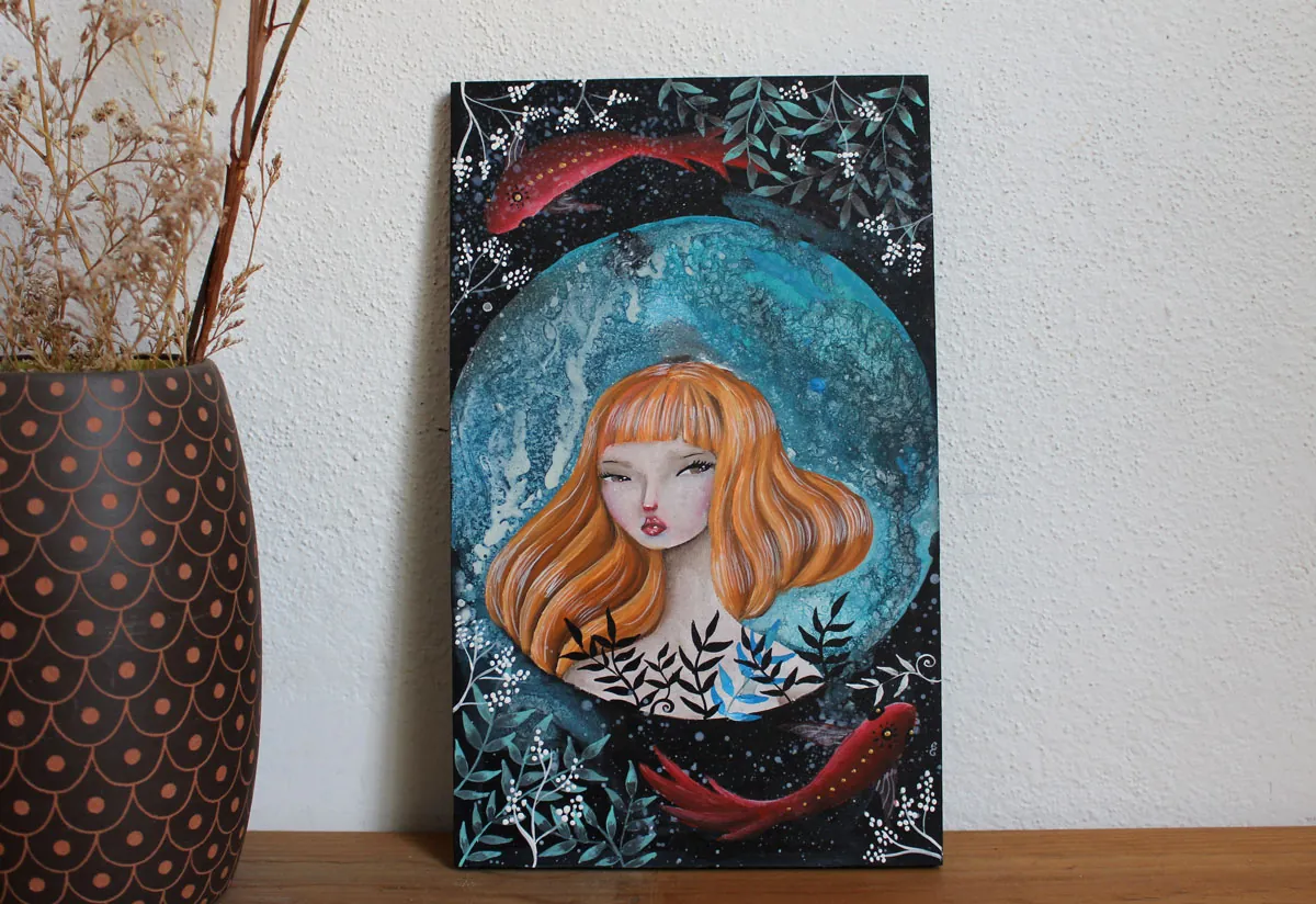 Your heart is as deep as the universe, a painting between sky, ocean, and cosmic dance